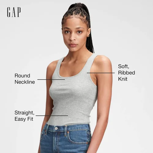 Miniatura 2 de GAP Women's Ribbed Tank Top