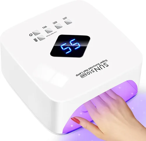 Miniatura 9 de LKE Lámpara de uñas UV recargable inalámbrica, luz UV de 86 W para uñas de gel con 3 ajustes de temporizador, sensor automático, secado rápido