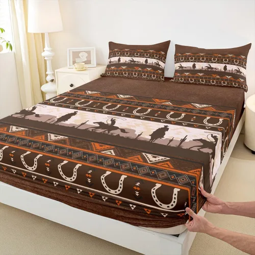 Miniatura 44 de Juego de ropa de cama con estampado de leopardo, tamaño individual, juego de cama de guepardo africano para decoración de dormitorio