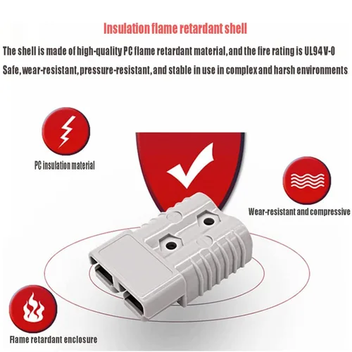 Miniatura 4 de Conector de batería del cargador de la carretilla elevadora de 50A 600V Enchufe de carga Conector del cargador de batería de la carretilla elevadora