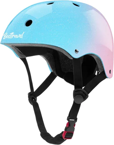 Miniatura 11 de Besttravel Casco para niños, casco ajustable para niños pequeños de 3 a 8 años de edad, para niños y niñas, seguridad multideportivo Azul