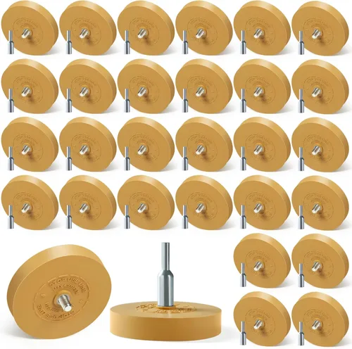 Miniatura 8 de Removedor de Calcomanías Rueda de Goma Borradora Rueda de Goma Borradora para Taladro Remueve Rayas de Automóviles Cintas de Vinilo y Adhesivos
