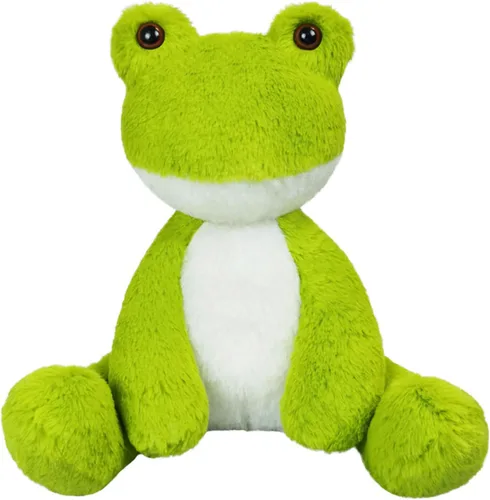 Miniatura 12 de Animal de peluche de rana azul claro, lindo juguete de rana peluda, suave juguete de peluche para niños y niñas, regalos para niños o novia, 8.5