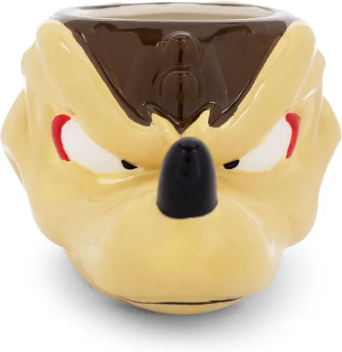 Miniatura 2 de LOONEY TUNES Wile E. Coyote - Taza de cerámica esculpida en 3D, taza de café grande para expreso, té, capacidad para 20 onzas