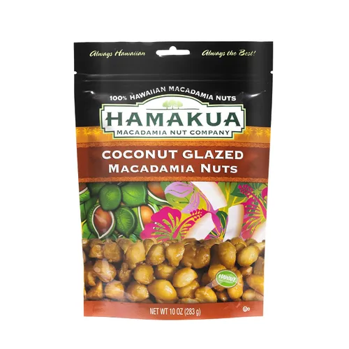 Miniatura 7 de Hamakua Macadamia Nuts – Coco glaseado dulce – Cultivado en Hawai saborizado seco tostado medio y macadamia entera – Nueces de macadamia grandes