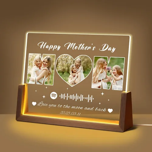 Miniatura 17 de Regalos de cumpleaños personalizados para el día del padre, para papá, de hija, hijo, esposa, marco de fotos con placa acrílica personalizada