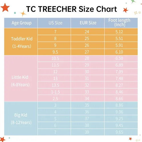 Miniatura 6 de TC TREECHER Tenis de correr para niños, suaves, transpirables, ligeros, para niños y niñas