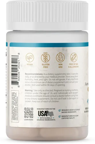 Miniatura 9 de Snap Supplements Suplementos naturales de hierro constructor, píldoras de hierro de 21 mg para aumentar la energía, el metabolismo y la digestión