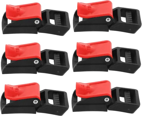 Vaguelly Kit de 6 hebillas de liberación rápida, accesorios duraderos para motocicleta, hebillas de clip de fácil instalación para un uso seguro y