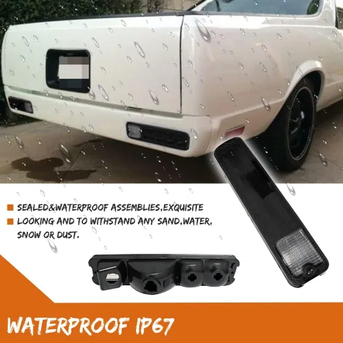 Miniatura 5 de ADIIL 2 piezas de carcasas de luz trasera con lente ahumada para 1979-1987 Chevrolet El Camino Malibu GMC Caballero Lente ahumada (sin bombillas)