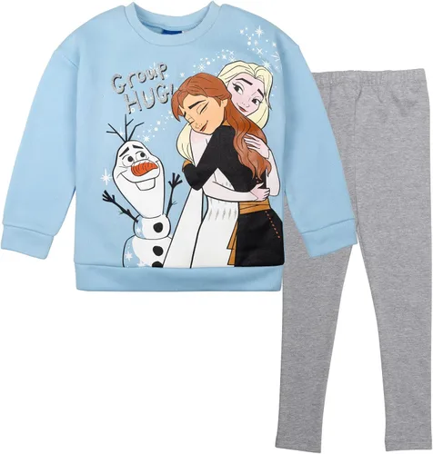 Disney Frozen Princess Anna Elsa Baby Girls Sweatshirt and Leggings Outfit Set Infant to Big Kid
