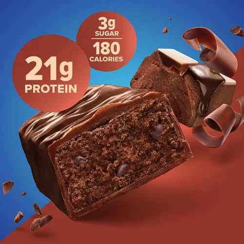 Miniatura 3 de Barras de proteína pura, alta proteína, aperitivos nutritivos para apoyar la energía, bajo en azúcar, sin gluten, 4 piezas de mantequilla de maní