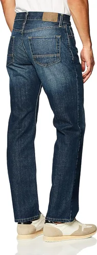 Miniatura 3 de Nautica Traditional Collection - Pantalón de mezclilla para hombre, ajuste relajado.