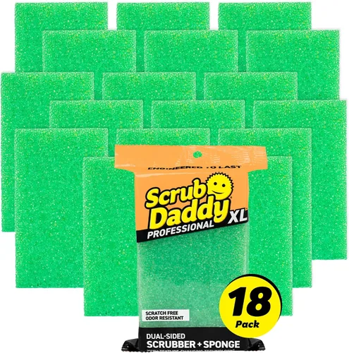 Miniatura 9 de Esponjas de limpieza grandes de acero de Scrub Daddy - Esponja de acero inoxidable XL de Scrub Daddy para fregar platos - Almohadillas de limpieza