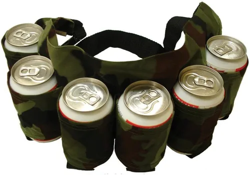 Miniatura 5 de BlueSunshine - Cinturón para latas de cerveza y refrescos, con capacidad para 6 latas, perfecto para fiestas, picnics, camping, senderismo y regalo