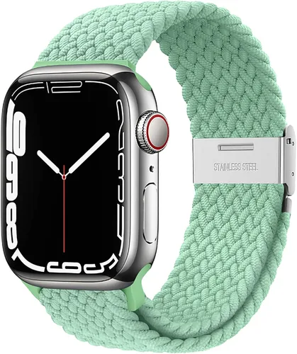 Miniatura 33 de Qimela Correa Compatible con Apple Watch de 1.49/1.57/1.61/1.65/1.73/1.77/1.77/1.93 pulgadas para Mujeres y Hombres, Correa Deportiva Solo Loop