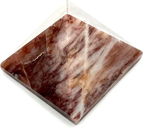 Miniatura 4 de Pirámide de piedras preciosas energizadas de aproximadamente 1.75 a 2 pulgadas – Cristales curativos Reiki – Lapislázuli cuarzo verde jade fluroita