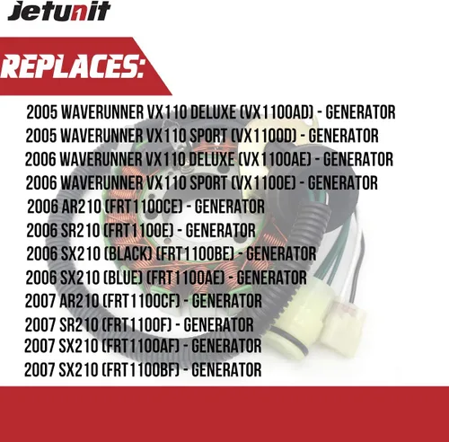 Miniatura 5 de Estator para Yamaha Jet-Ski 6D3-81410-01-00 (2005-2009) VX110 Sport /VX110 Deluxe (2005 2006 2007 2008 2009)