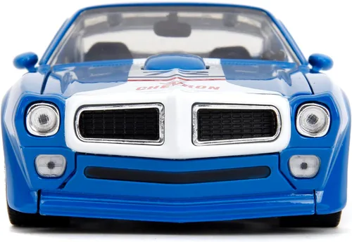 Miniatura 2 de Jada Big Time Muscle Chevron 1:24 1972 Pontiac Firebird - Coche fundido a presión, juguetes para niños y adultos (azul)