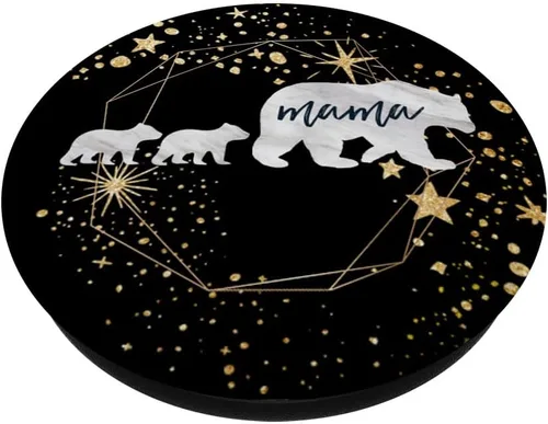 Miniatura 2 de Mama Bear - Regalo geométrico de dos cubitos para bebé, color negro y dorado