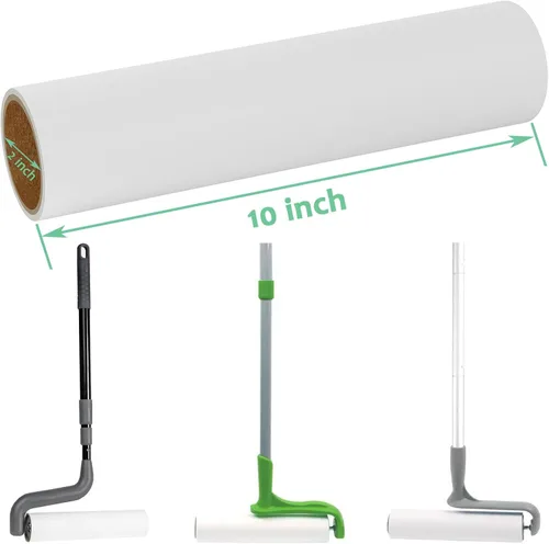 Miniatura 2 de Recambios de rodillo de pelusa de 10 pulgadas para Evercare Layers Smart Design - Rodillos de pelusa grandes de piso Extreme Stick de 10 pulgadas