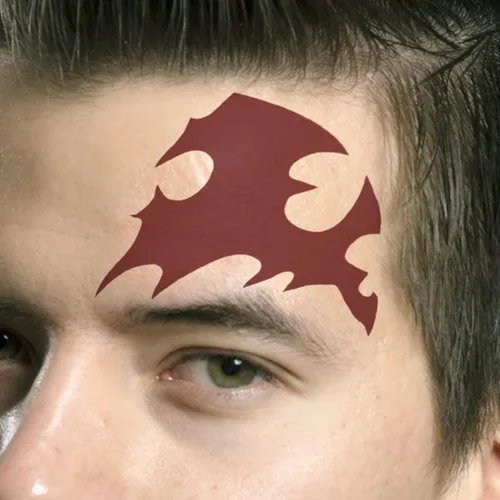 Miniatura 5 de VZQI Tatuajes temporales de demonio para cosplay y fiesta de Halloween