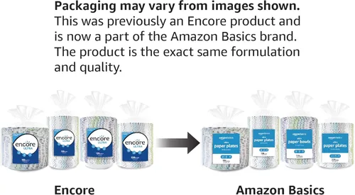 Miniatura 2 de Amazon Basics Ultra - Platos de papel, 8.62 pulgadas, desechables, 880 unidades (4 paquetes de 220)
