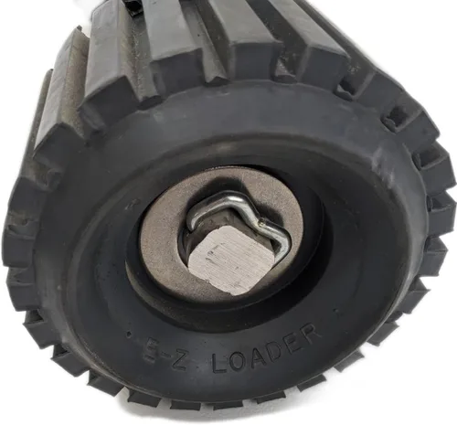 Miniatura 3 de Remolque de barco 20 "" Brazo doblado con dos rodillos tambaleantes conjunto 300-022213, plata y negro