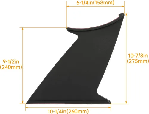 Miniatura 2 de KUAFU Alerón con estabilizador Compatible con Subaru Impreza WRX STI Sedán 2015-2021, alerón de maletero trasero con soporte rígido, color negro, 2