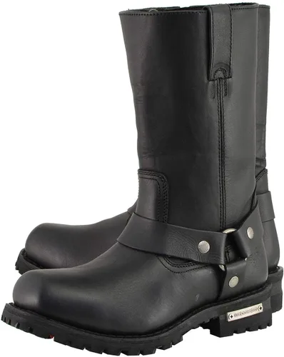 Miniatura 7 de Milwaukee Leather MBM131 - Botas de arnés clásicas de punta cuadrada para hombre de 11 pulgadas