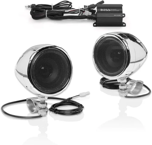 Miniatura 8 de BOSS Audio Systems MCBK420B Paquete de altavoces de 3 pulgadas para motocicleta y amplificador de 2 canales - Bluetooth, resistente a la intemperie