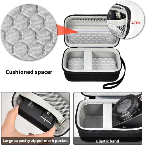 Miniatura 4 de Comecase Funda de Transporte para Cámara Digital Compatible con CAMKORY/para VAHOIALD/para Canon PowerShot G7X/para Kodak Pixpro/para Sony DSCW800