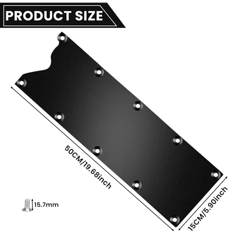 Miniatura 5 de LS Gen 3 Valley Pan Cover Plate Endxedo Low Profile Custom Knock Sensor LSX LS1 LM7 LR4 LQ4 LS6 L59 LQ9 LM4 L33 (negro)
