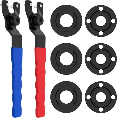 Llave de amoladora angular universal ajustable con kit de tuerca de brida, llave de amoladora de tuerca de bloqueo, adecuada para amoladoras