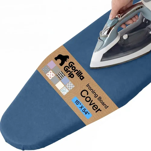 Miniatura 34 de GORILLA GRIP The Original - Funda y almohadilla para tabla de planchar, revestimiento de silicona, acolchado grueso resistente a la quemadura, Gris