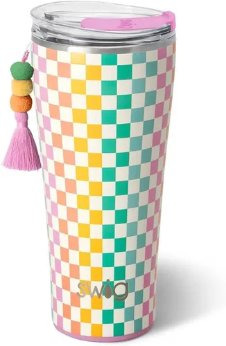 Miniatura 52 de Swig Life - Vaso aislante de 22 onzas, vaso de viaje para café con tapa, taza de café para viaje compatible con portavasos, de acero inoxidable