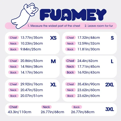 Miniatura 2 de FUAMEY - Chaqueta de invierno para perro, chaleco acolchado con arnés, ropa cálida para mascotas, abrigo con cremallera, impermeable, para perros