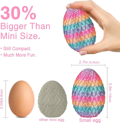 Miniatura 4 de Huevos de dragón pequeños con dragón en el interior, regalos divertidos sorpresa impresos en 3D para niños, juguetes articulados de dragón