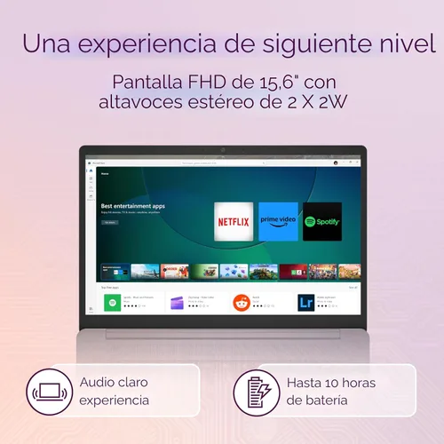 Miniatura 4 de Lenovo IdeaPad 3i Chromebook, pantalla FHD de 15.6", Intel Celeron N4500, 8 GB de RAM, 64 GB eMMC, 1920 x 1080 px, cámara de 720p, Chrome OS, azul