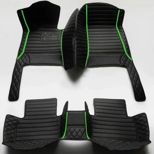 Miniatura 20 de Alfombrillas de cuero personalizadas para sedán, SUV, automóvil deportivo, negro, rojo, rosa, blanco, alfombrillas de vehículo para hombres