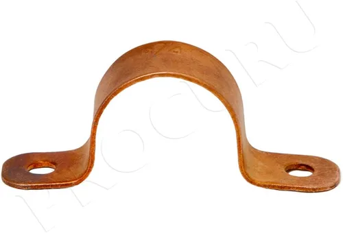Miniatura 3 de PROCURU Correa de tubo de cobre de 1/2 pulgada, montaje de abrazadera de dos orificios (1/2 pulgada, paquete de 10)