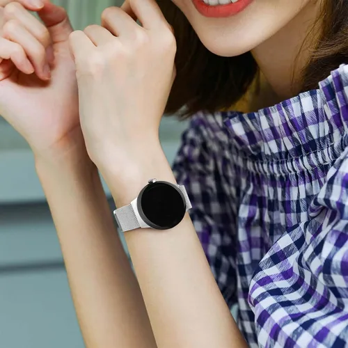 Miniatura 8 de Correa de metal para Google Pixel Watch 3 de 1.614 pulgadas/Pixel Watch 2/Pixel Watch para mujeres y hombres, correa de repuesto de malla de acero