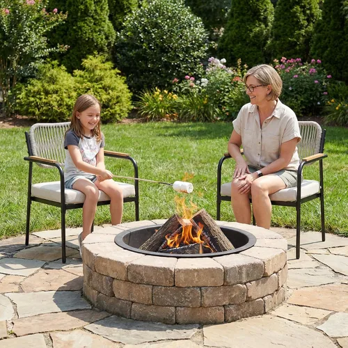 Miniatura 7 de Juego de 2 sillas de comedor para exteriores, sillas de comedor de mimbre para patio con cojines extraíbles, silla de mesa rectangular para patio