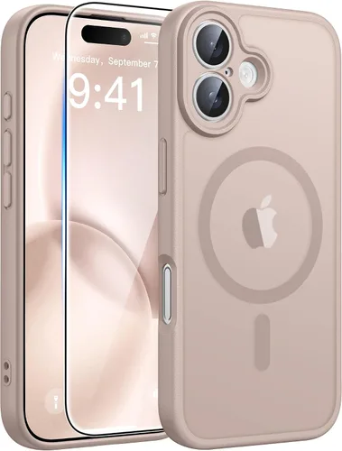 Miniatura 247 de FNTCASE - Funda para iPhone 16 Pro: magnética, mate, translúcida, de grado militar, protectora contra caídas, resistente, fina, duradera y a prueba