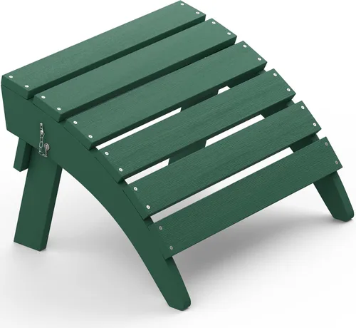 Miniatura 18 de Otomano plegable Adirondack de SERWALL, reposapiés Adirondack sin ensamblaje, marrón