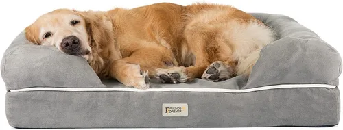 Miniatura 11 de Friends Forever Cama ortopédica para perros extra grandes, sofá cama impermeable de espuma viscoelástica para perros XL con funda extraíble lavable