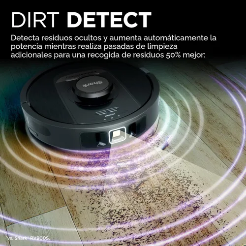 Miniatura 2 de Shark PowerDetect Robot Aspiradora con base autovaciante con tecnología NeverStuck, limpieza profunda automática en alfombras y suelos duros