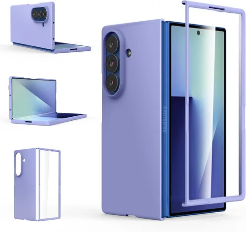 Miniatura 10 de Foluu Funda Slim Fit para Samsung Galaxy Z Fold 5, con protector de pantalla frontal integrado, cubierta protectora de PC mate ultradelgada