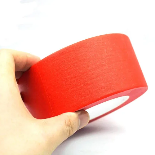Miniatura 6 de Cinta roja para pintores de 2 pulgadas de ancho, cinta adhesiva roja de 2 pulgadas x 55 yardas, cinta de papel para artes, manualidades, pintura