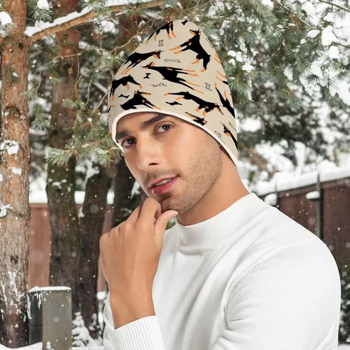 Miniatura 6 de Naanle Gorro de invierno para mujer, elástico, cálido, para invierno, Skully